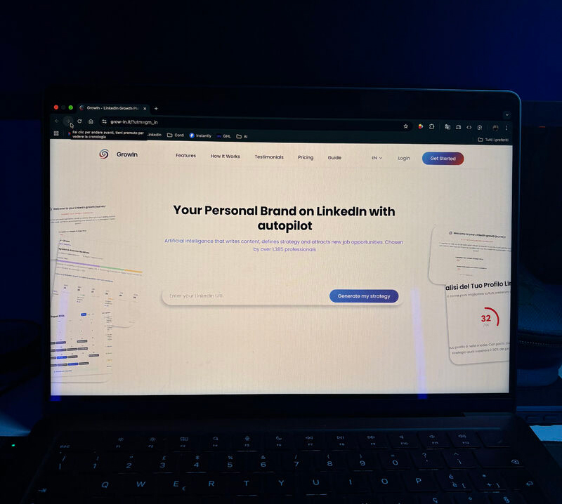 GrowIn — AI Personal Branding per LinkedIn